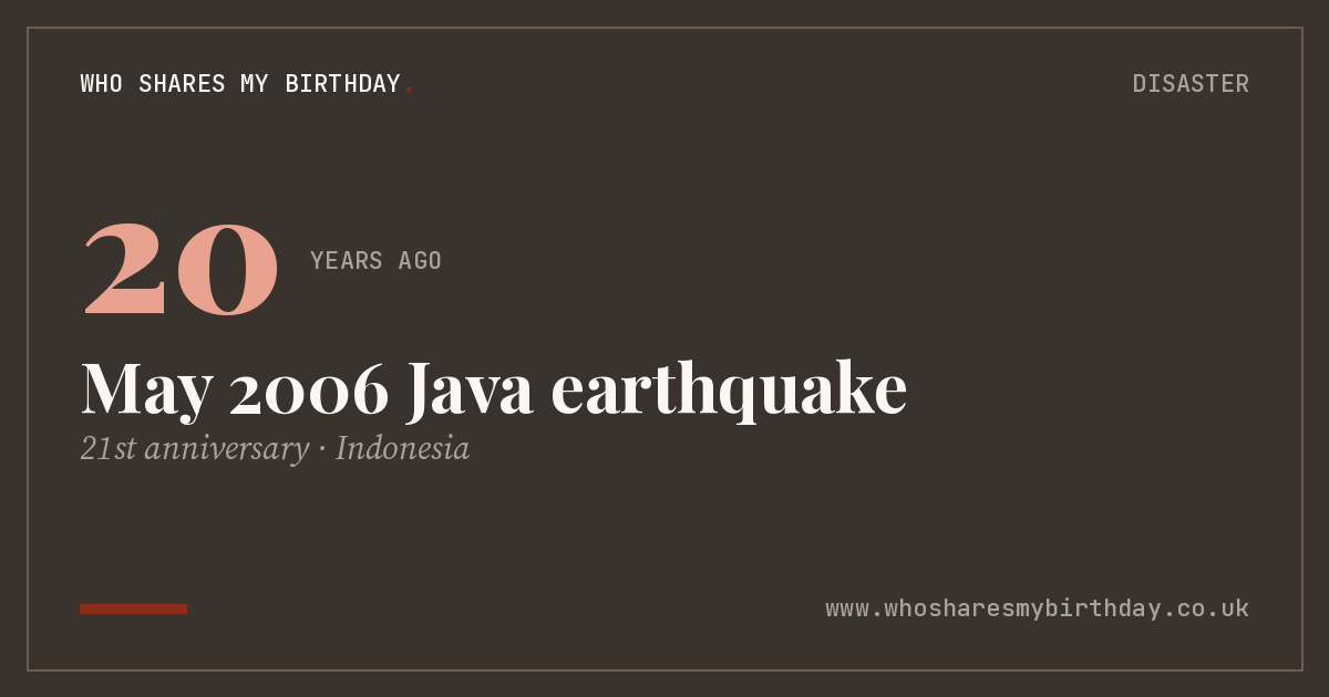 May 2006 Java earthquake