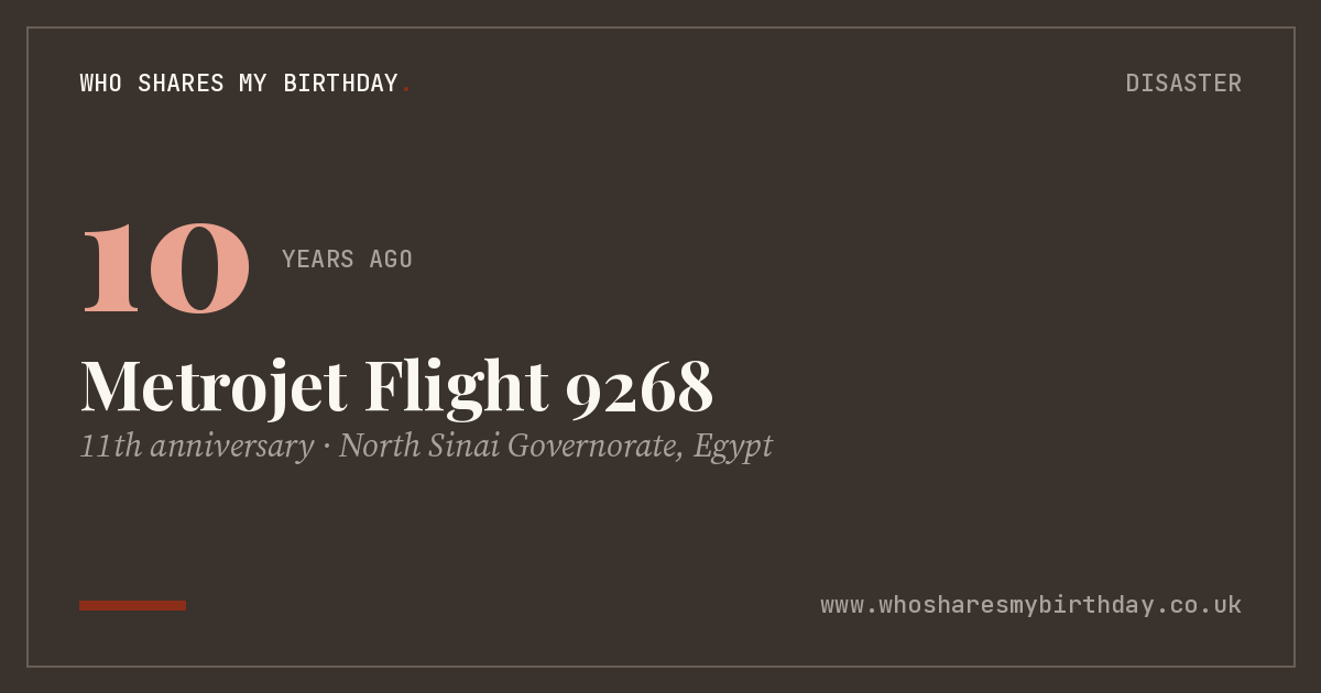 Metrojet Flight 9268