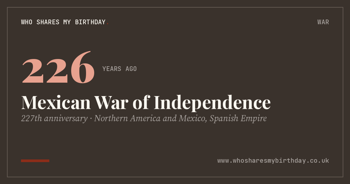 Mexican War of Independence