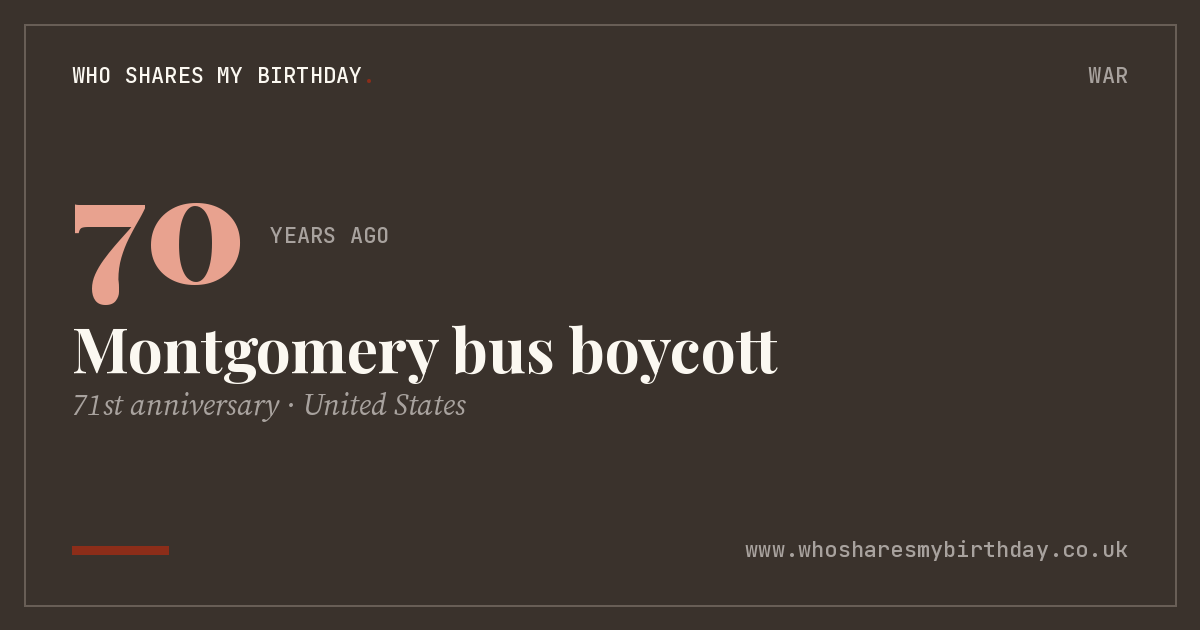 Montgomery bus boycott