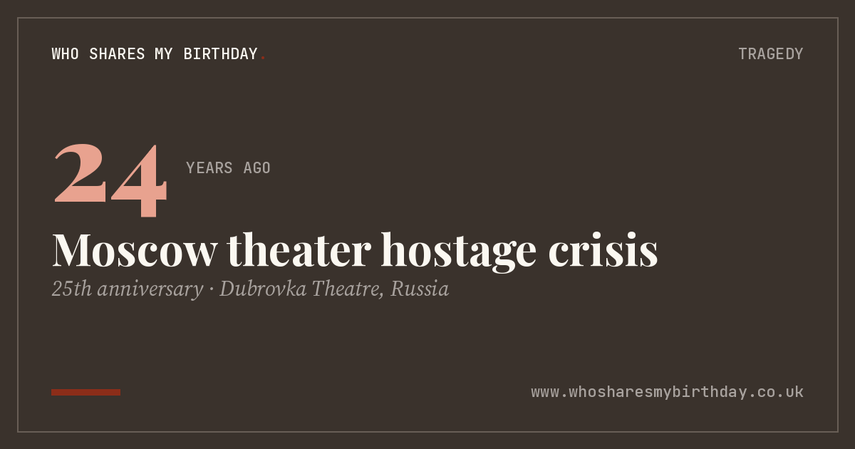 Moscow theater hostage crisis