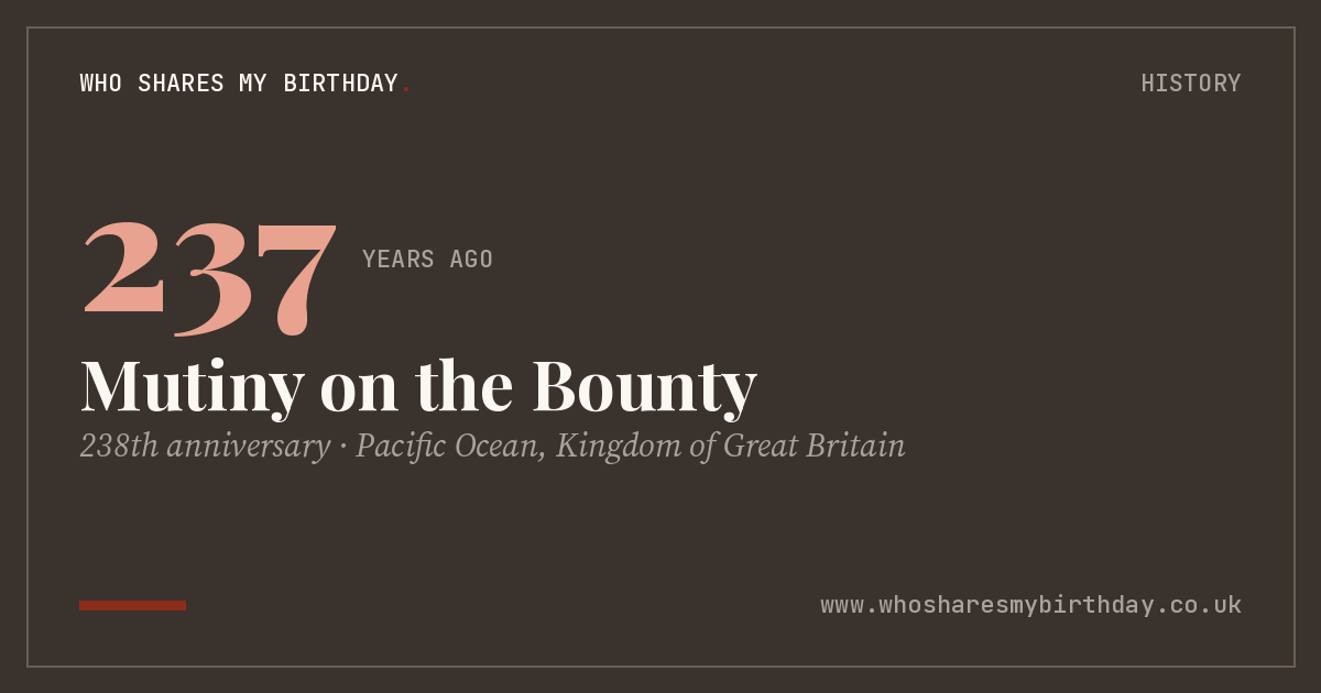 Mutiny on the Bounty
