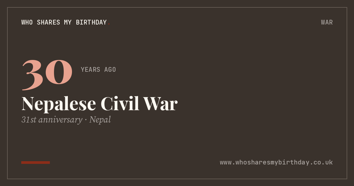 Nepalese Civil War