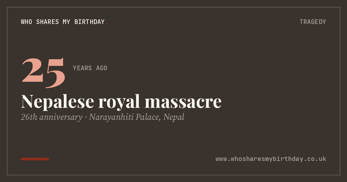 Nepalese royal massacre