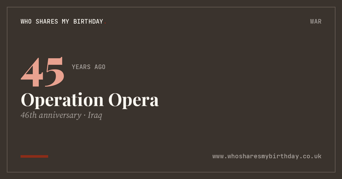 Operation Opera