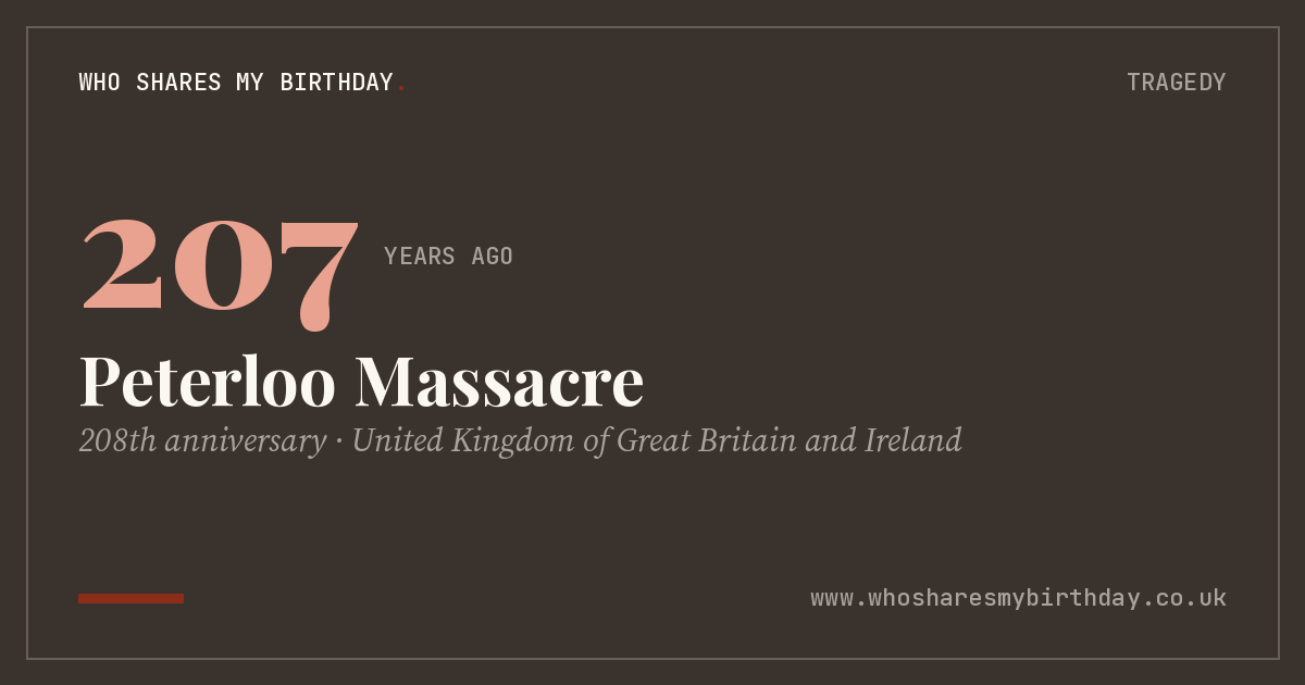 Peterloo Massacre