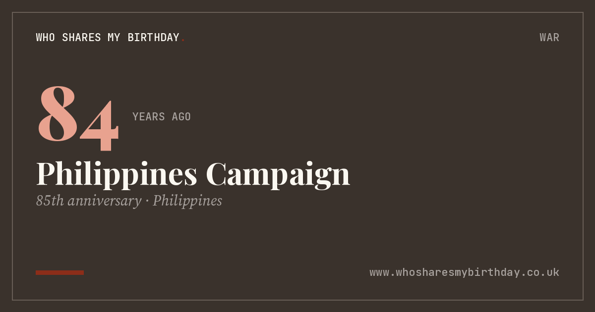Philippines Campaign