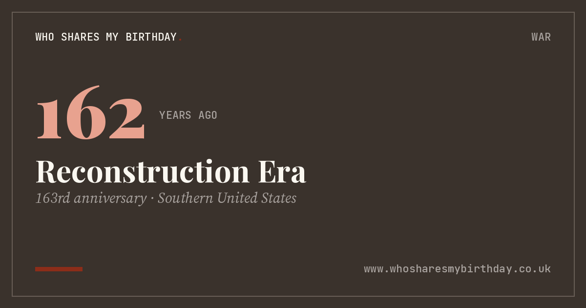 Reconstruction Era