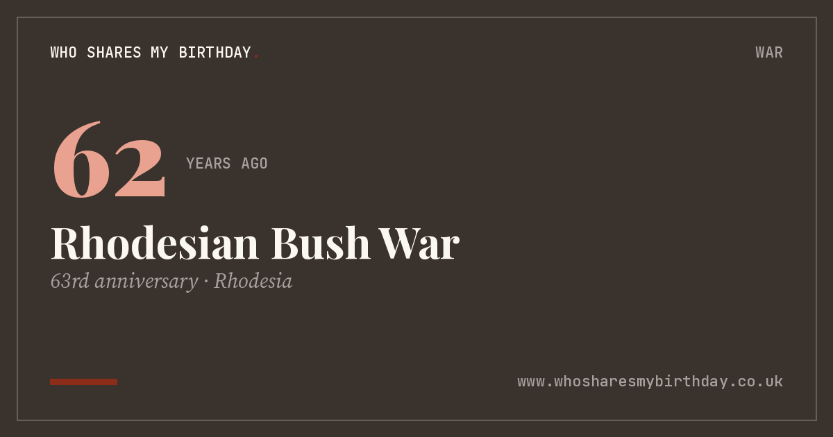 Rhodesian Bush War