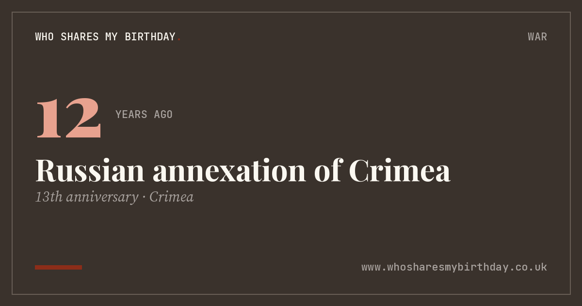 Russian annexation of Crimea