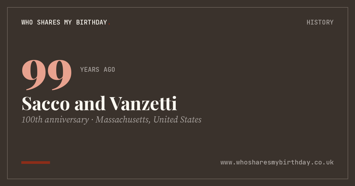 Sacco and Vanzetti
