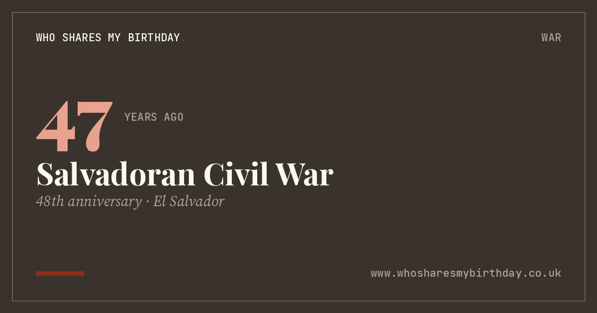 Salvadoran Civil War