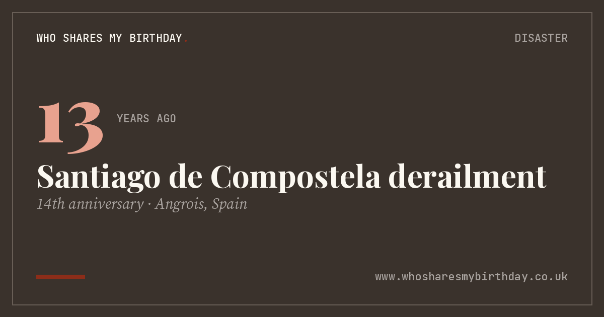 Santiago de Compostela derailment