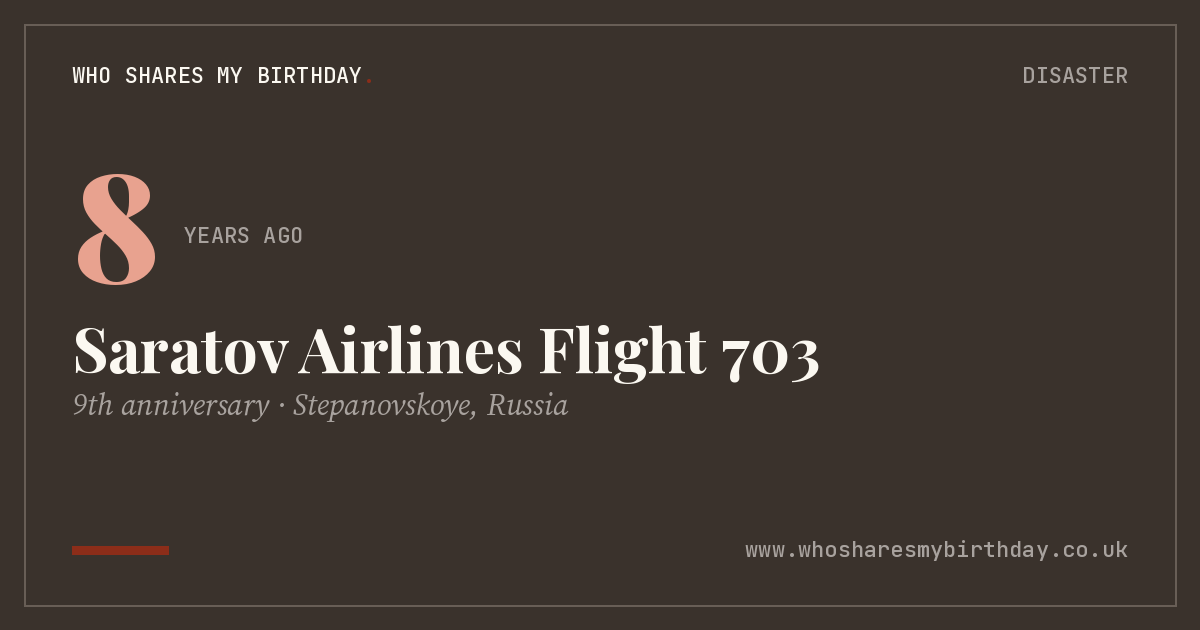 Saratov Airlines Flight 703