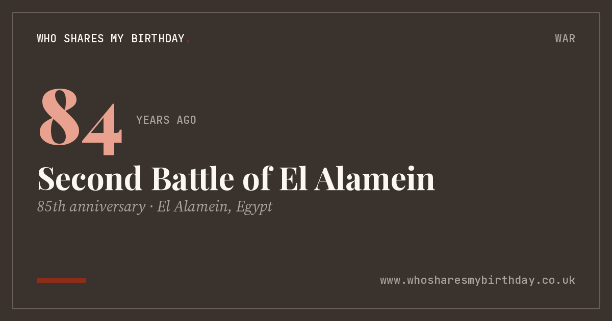 Second Battle of El Alamein