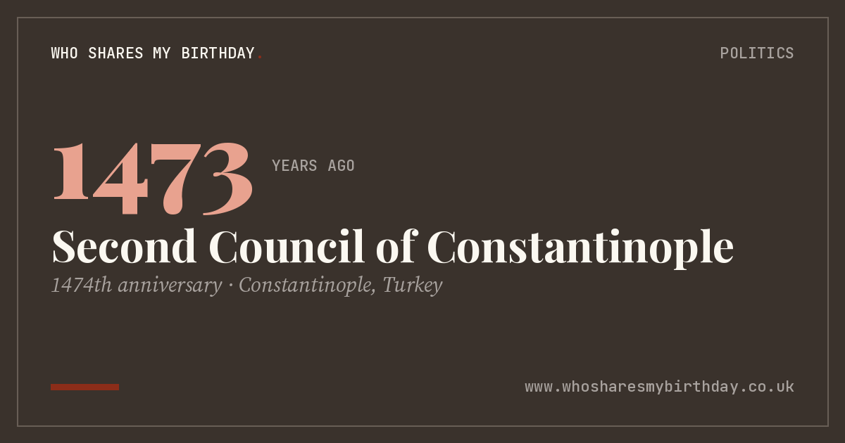 Second Council of Constantinople