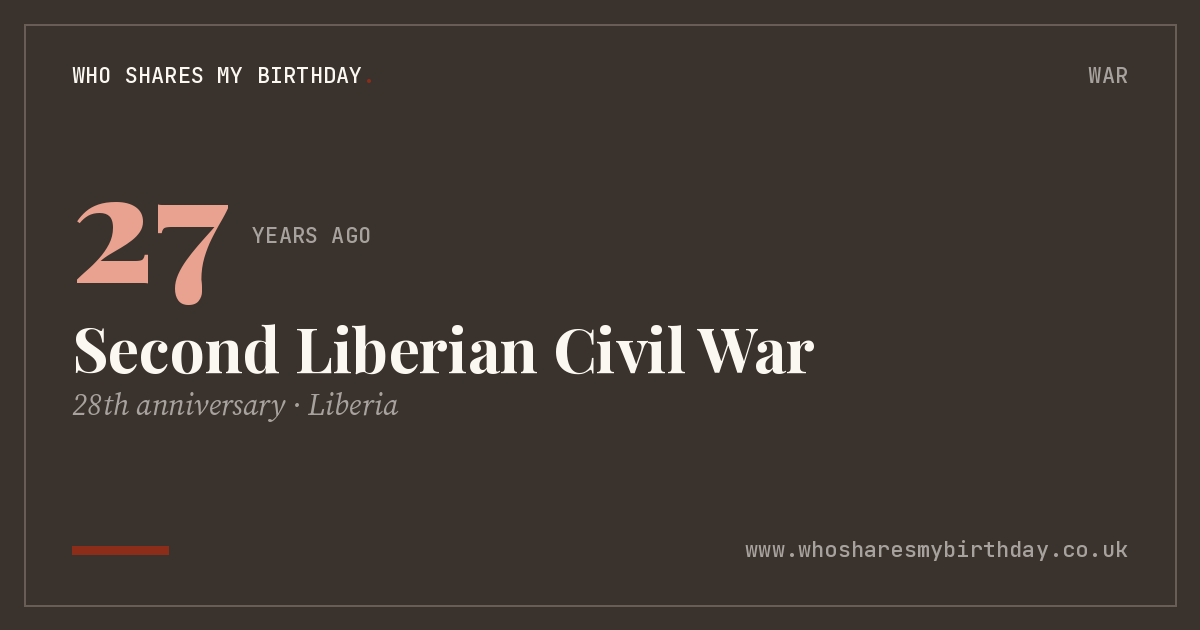 Second Liberian Civil War