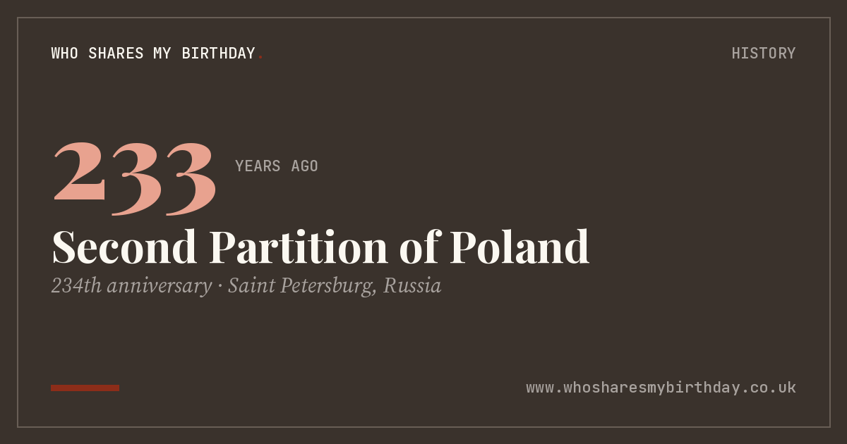 Second Partition of Poland