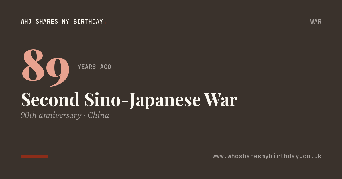 Second Sino-Japanese War