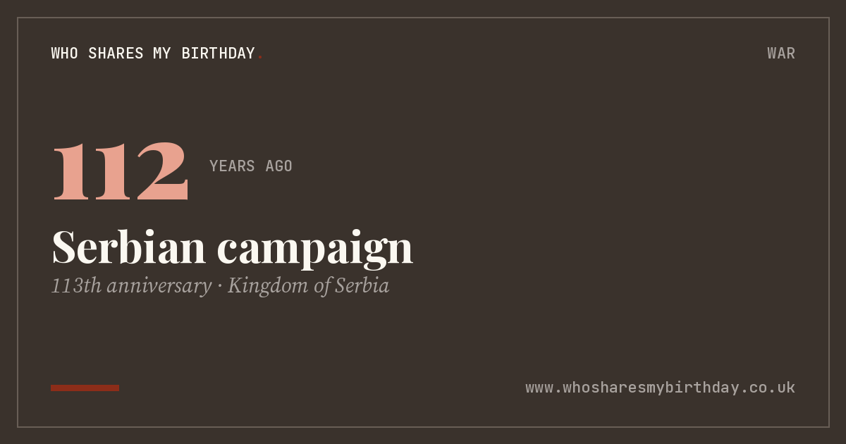 Serbian campaign
