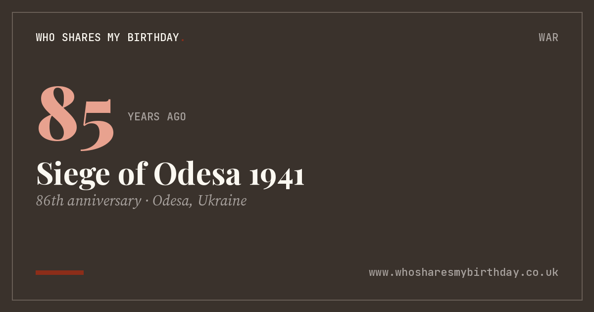 Siege of Odesa 1941