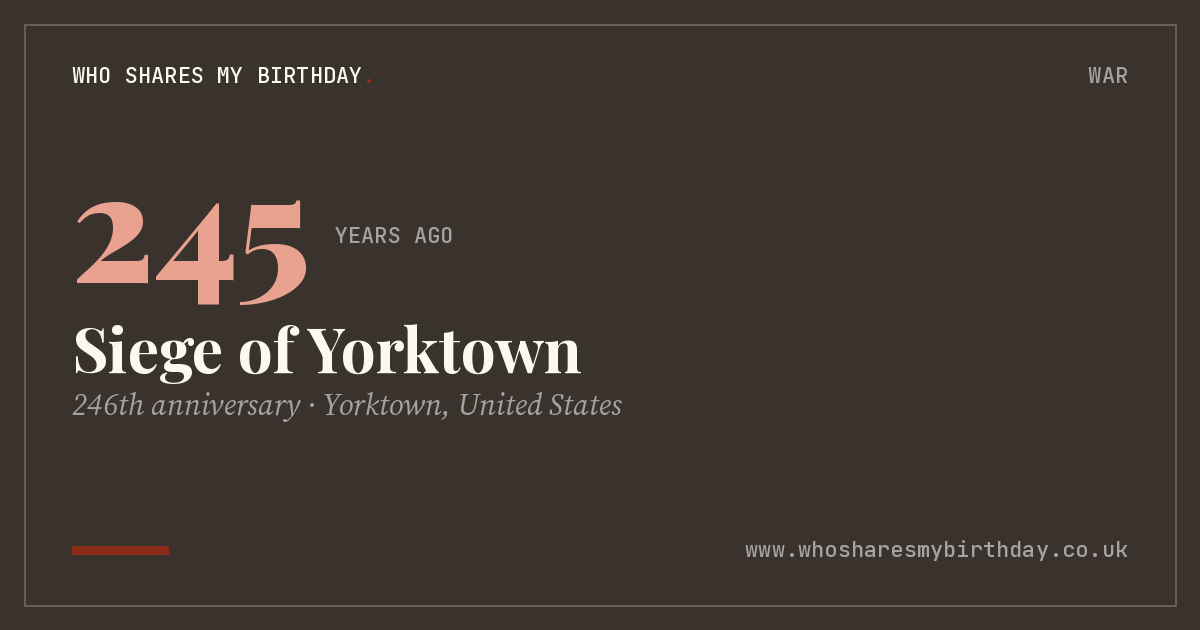 Siege of Yorktown