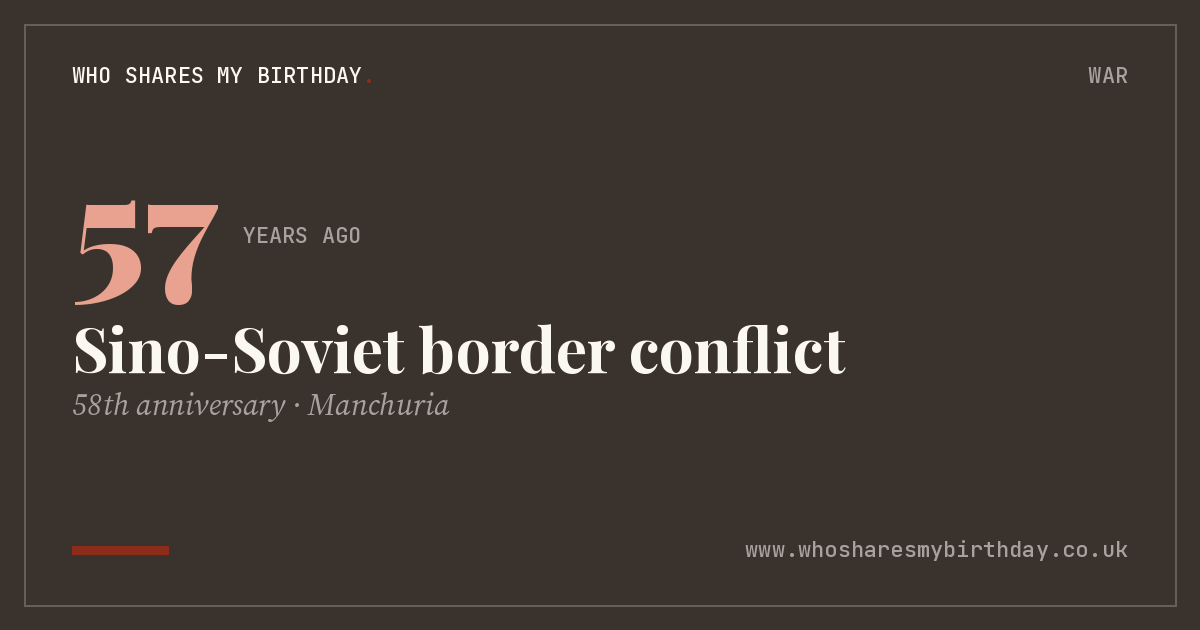 Sino-Soviet border conflict
