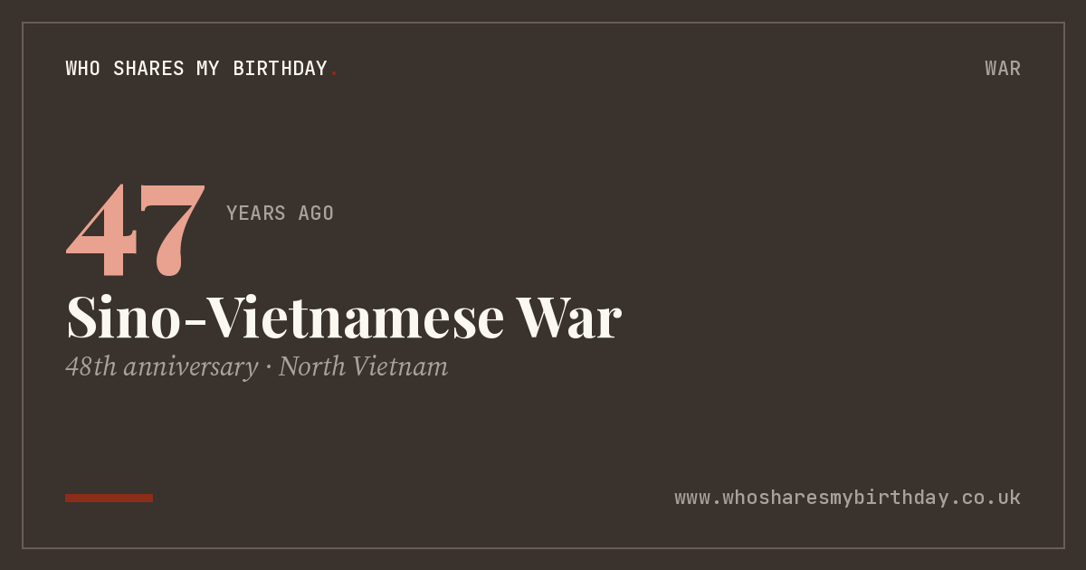 Sino-Vietnamese War