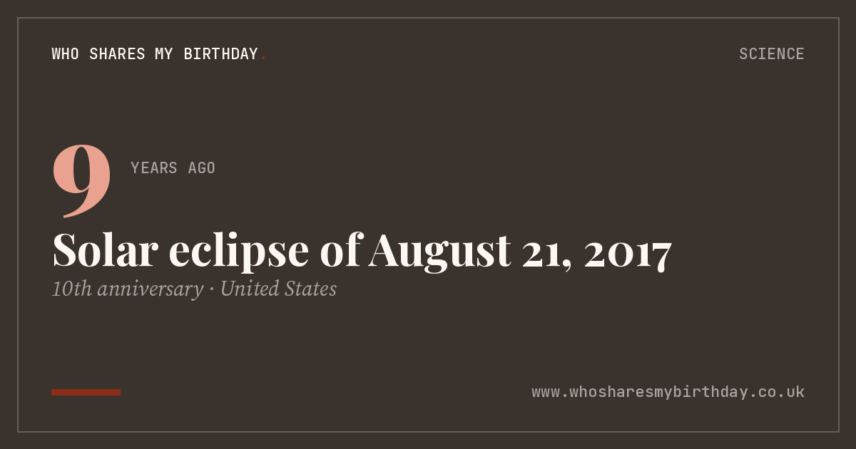 Solar eclipse of August 21, 2017