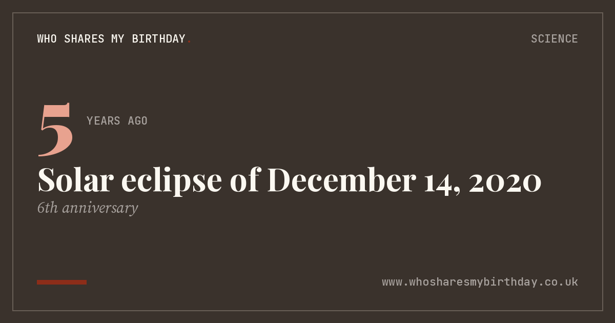 Solar eclipse of December 14, 2020