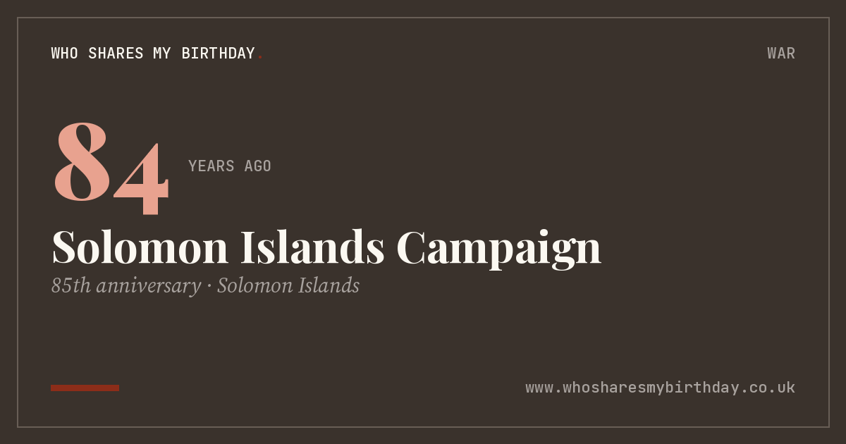 Solomon Islands Campaign