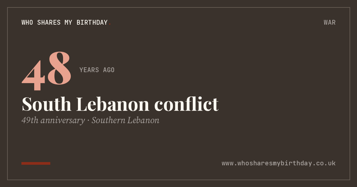 South Lebanon conflict