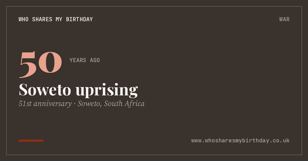 Soweto uprising