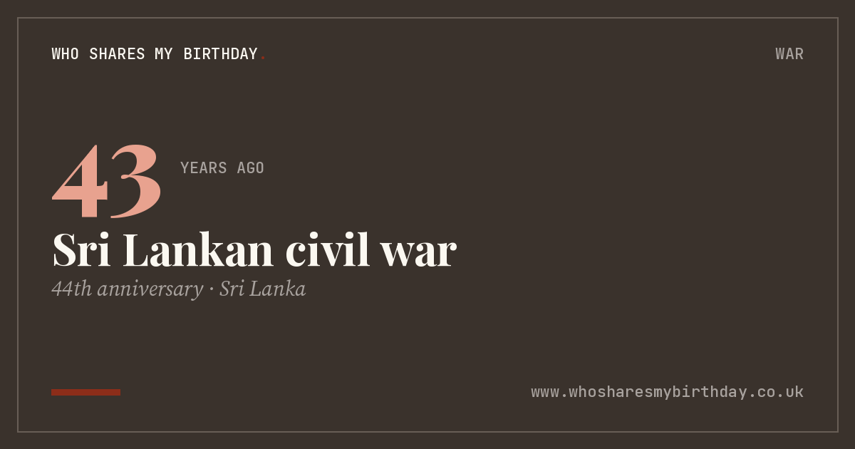 Sri Lankan civil war