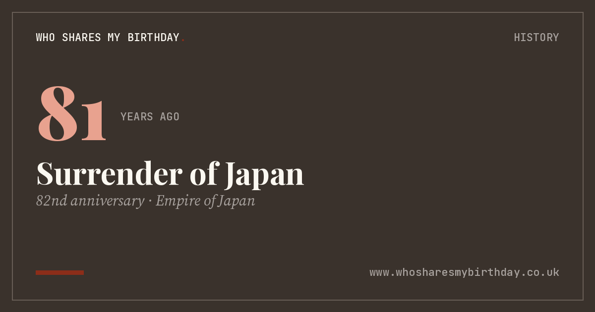 Surrender of Japan