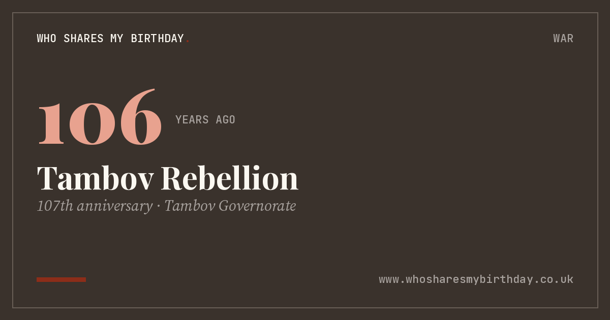 Tambov Rebellion