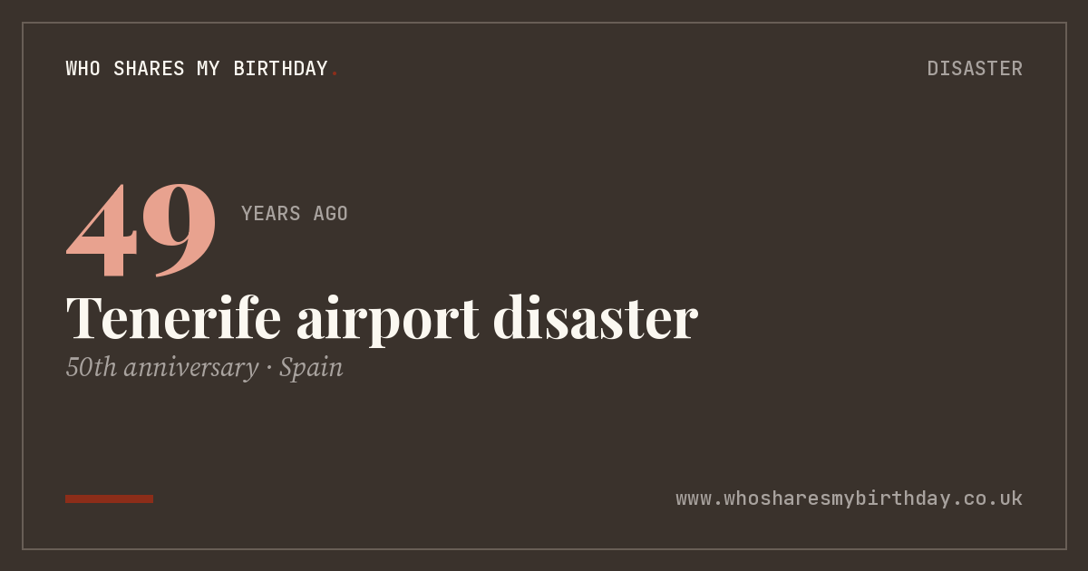 Tenerife airport disaster