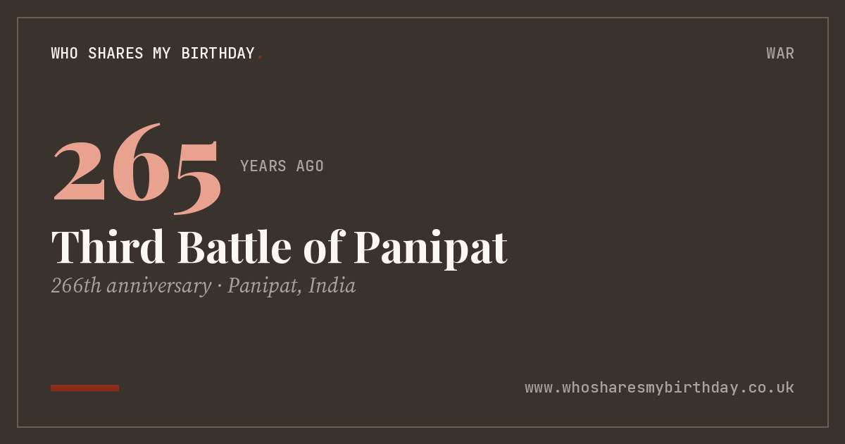 Third Battle of Panipat