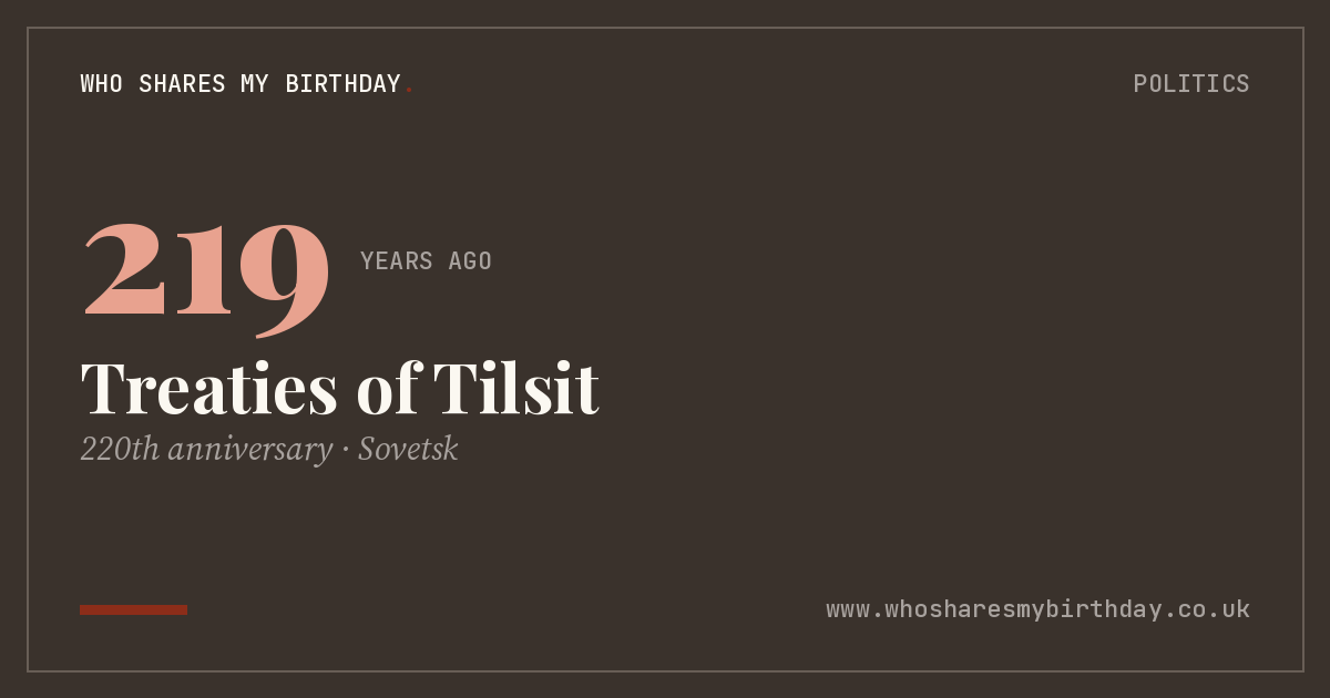 Treaties of Tilsit