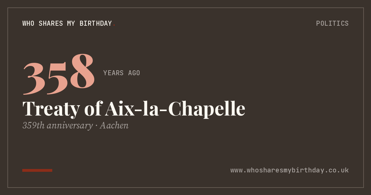 Treaty of Aix-la-Chapelle