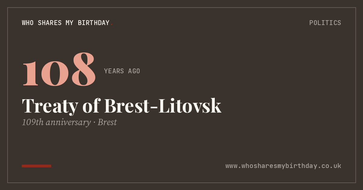 Treaty of Brest-Litovsk