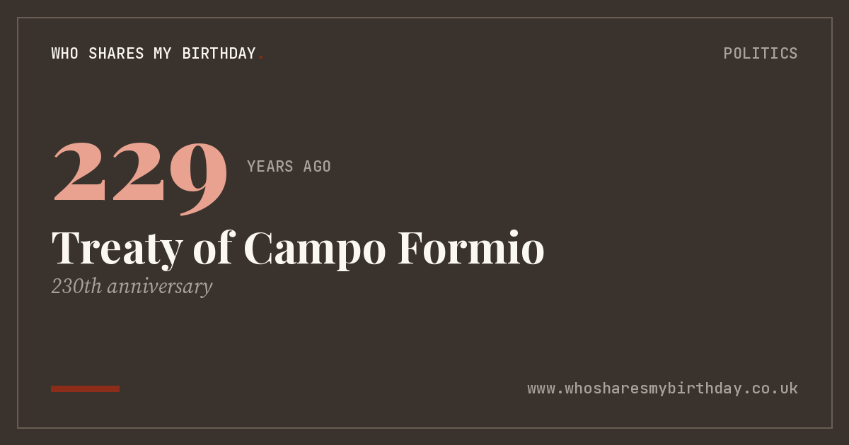 Treaty of Campo Formio