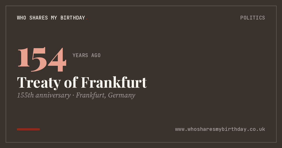 Treaty of Frankfurt