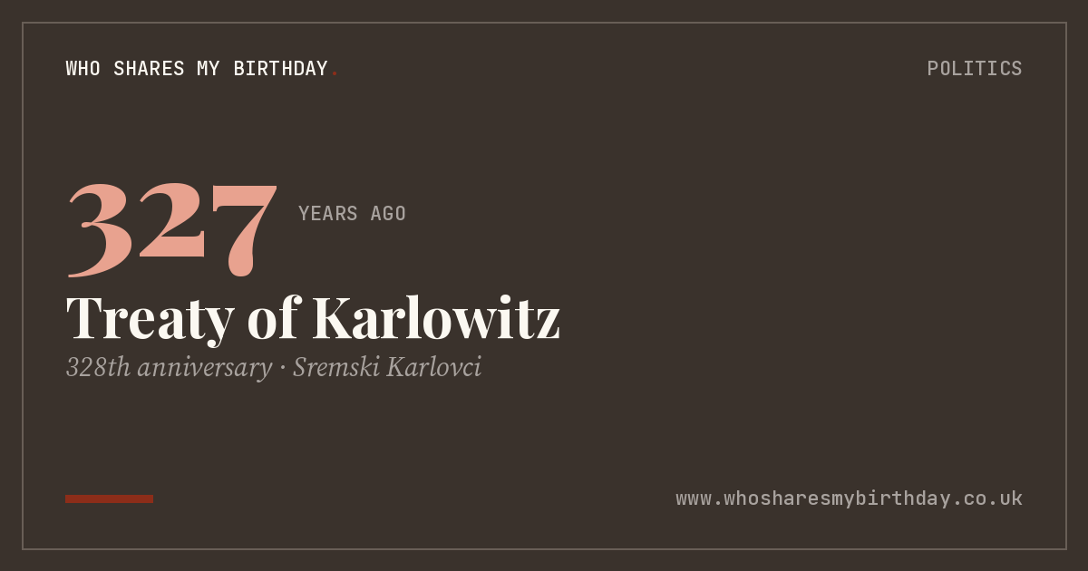 Treaty of Karlowitz