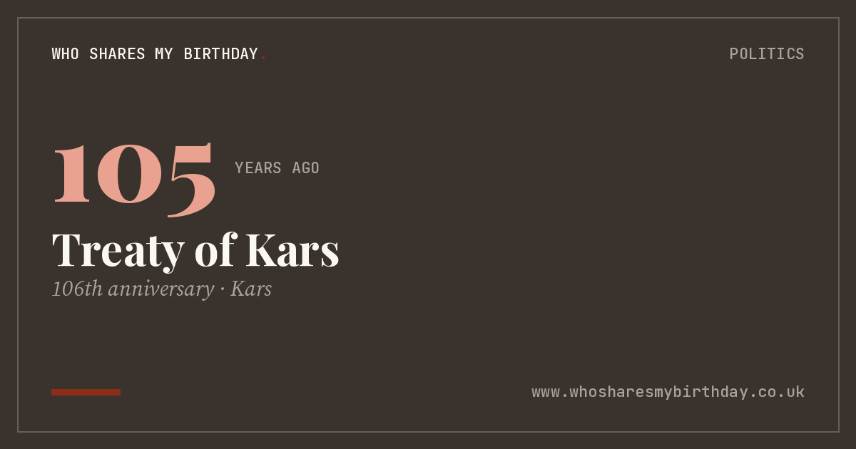Treaty of Kars