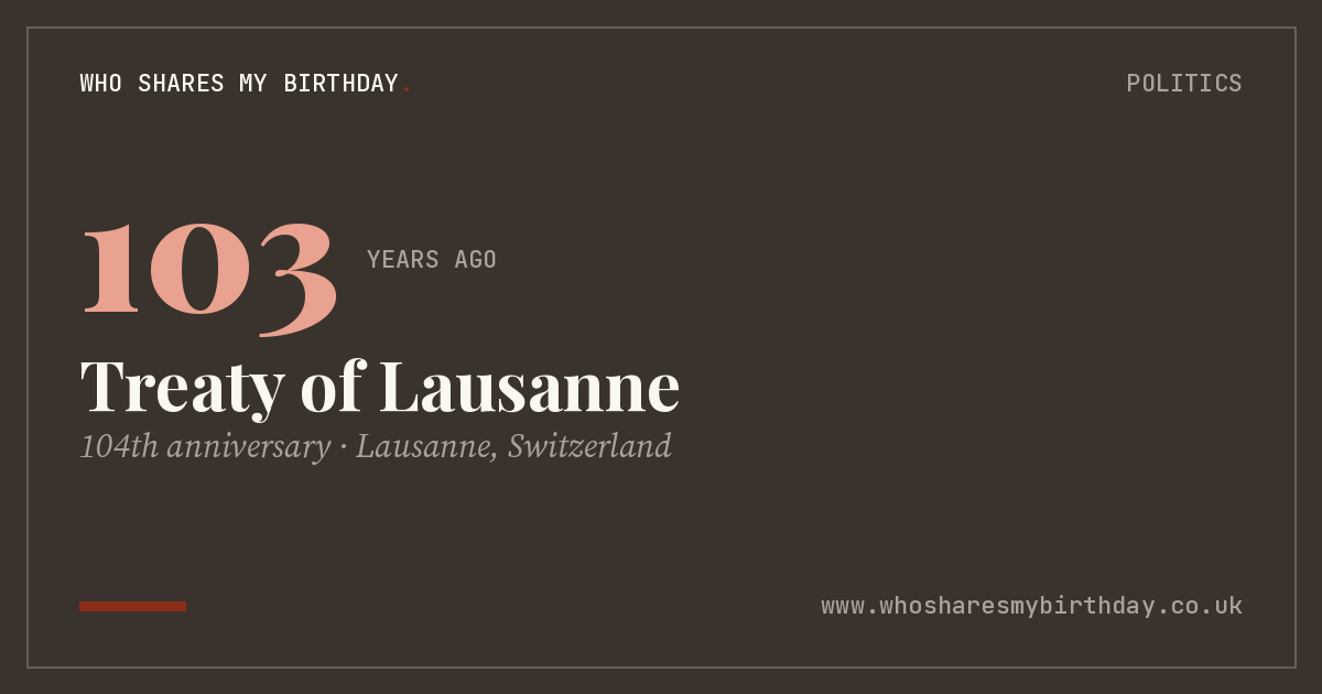 Treaty of Lausanne