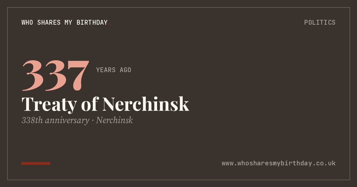 Treaty of Nerchinsk