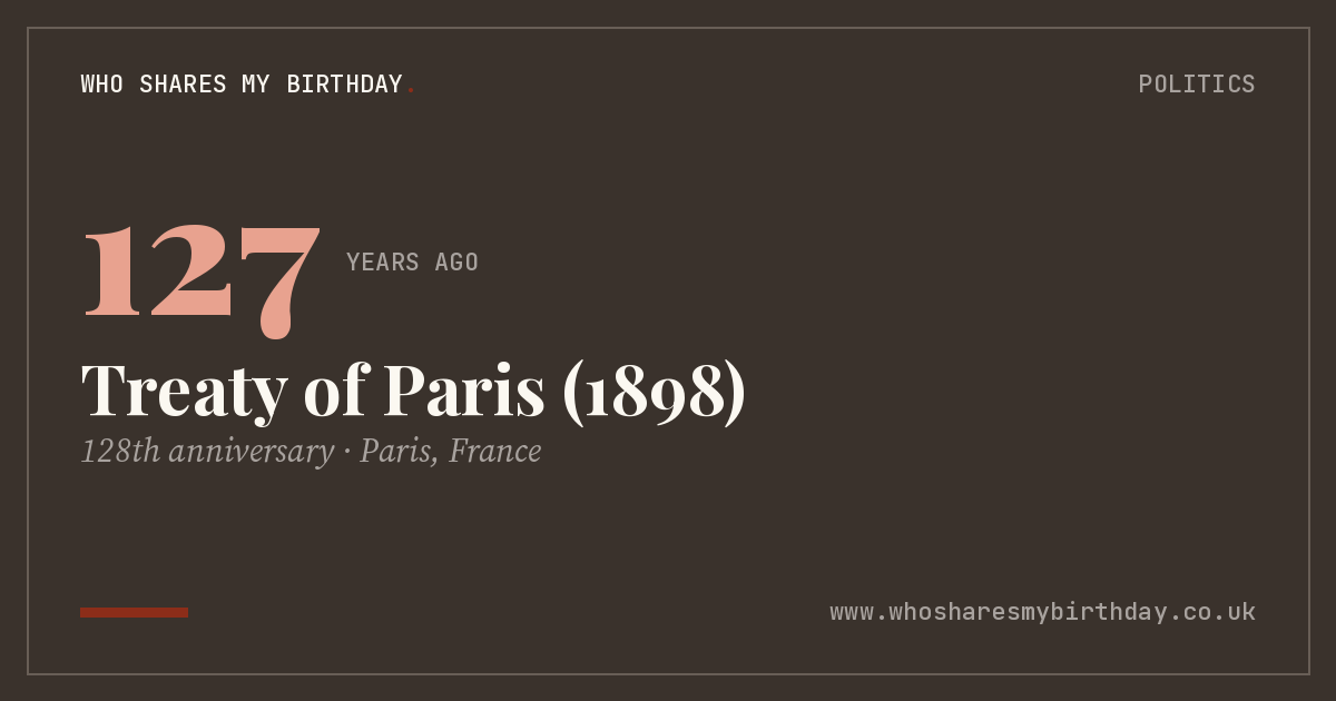 Treaty of Paris (1898)
