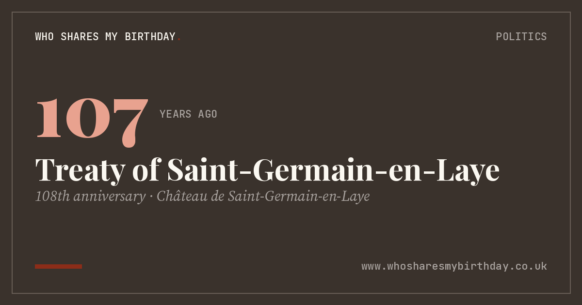 Treaty of Saint-Germain-en-Laye