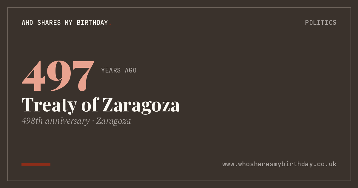 Treaty of Zaragoza